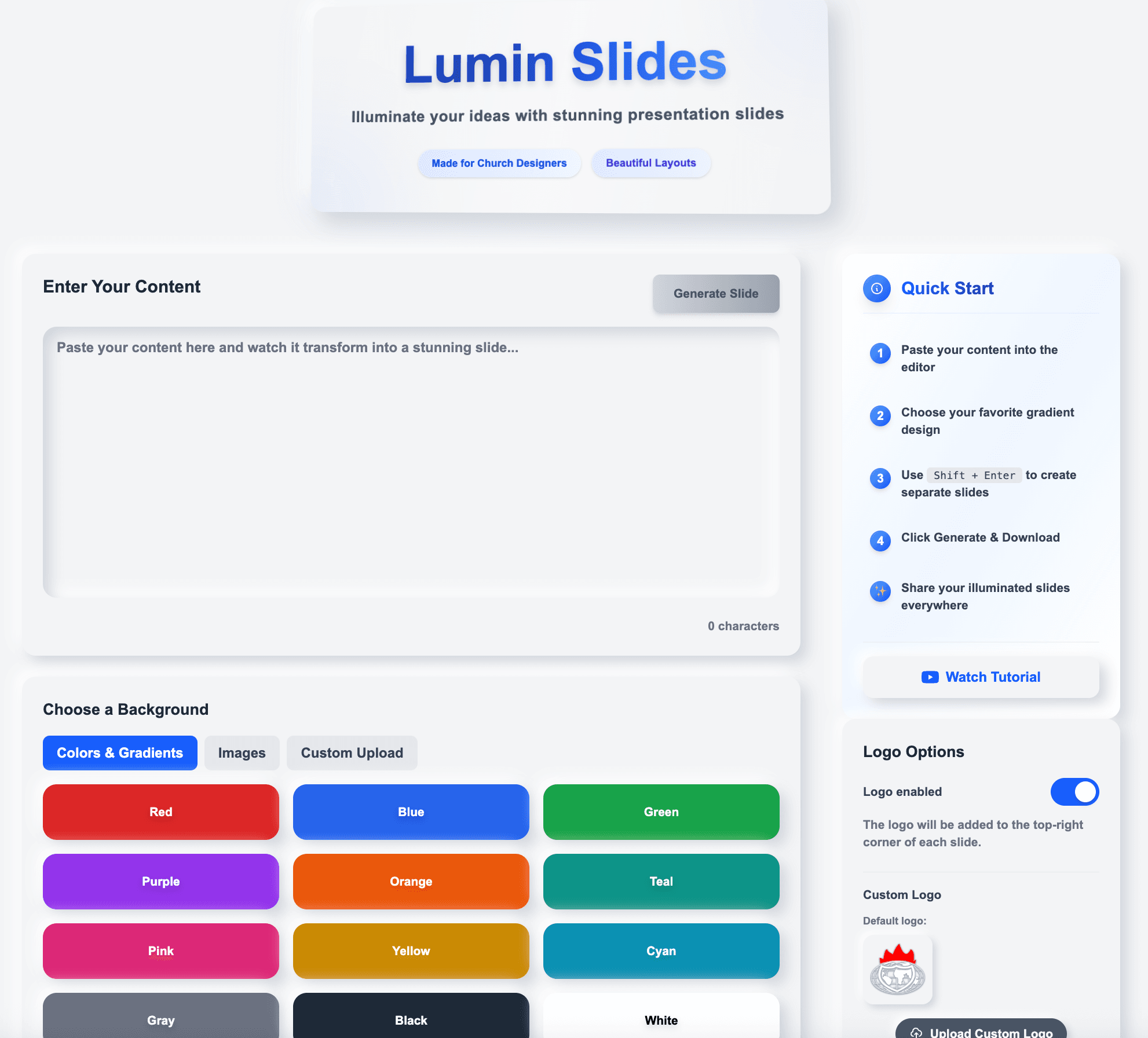 Lumin Slide Interface 1